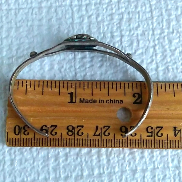 *CHILD SZ* Old Pawn Sterling Silver Turquoise Cuff